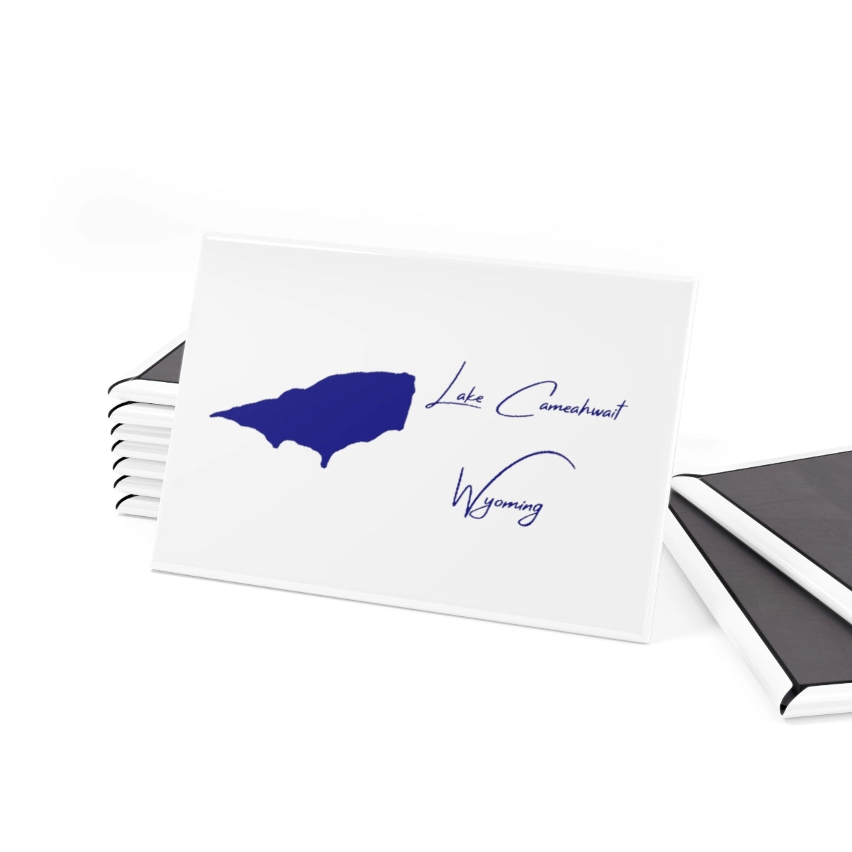 Wyoming Lake Cameahwait Magnet front position view from set 2 x 3.webp