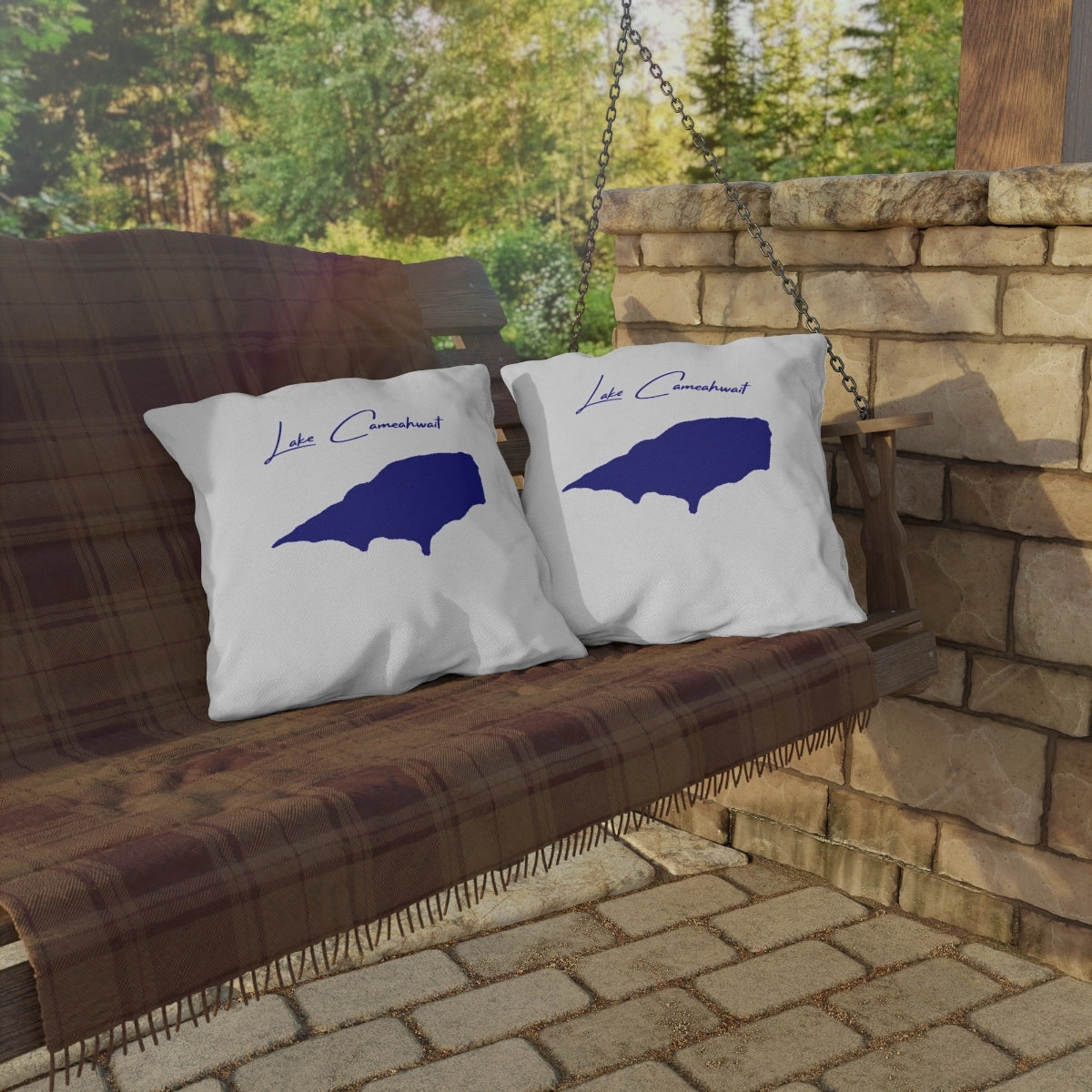 Wyoming Lake Cameahwait Outdoor Pillow all position view from context-2 20 x 20.webp