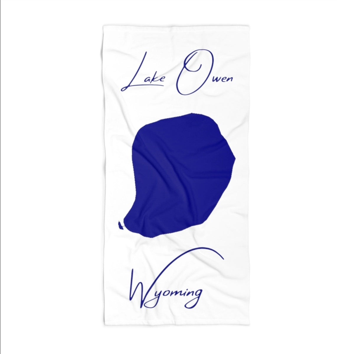 Wyoming Lake Owen Beach Towel front position view from front 36 x 72.webp