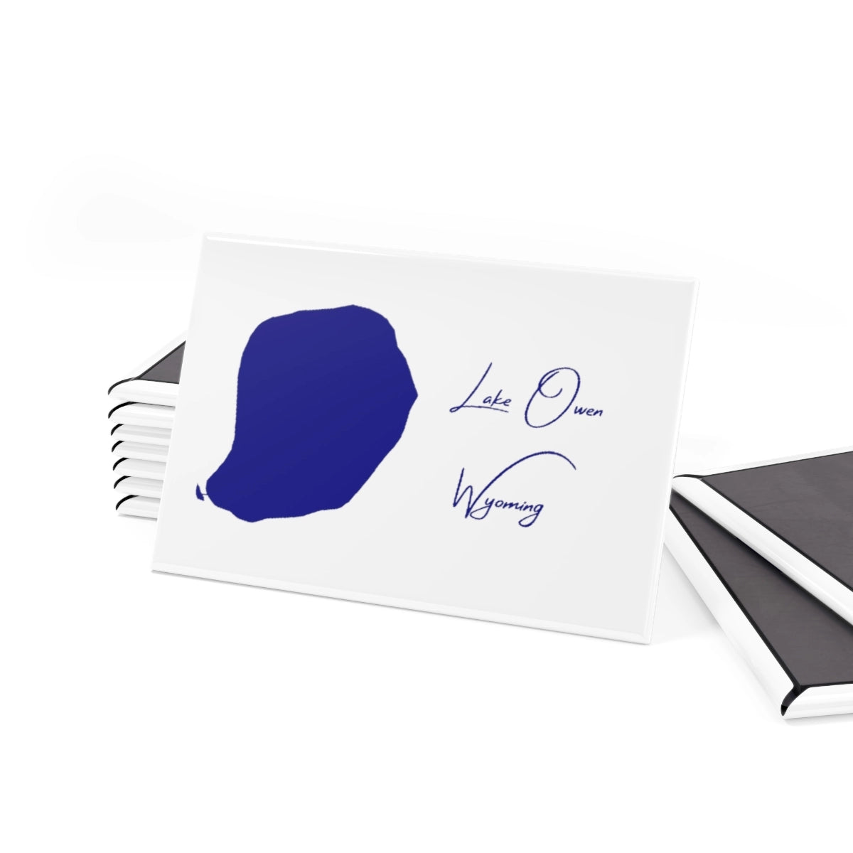 Wyoming Lake Owen Magnet front position view from set 2 x 3.webp