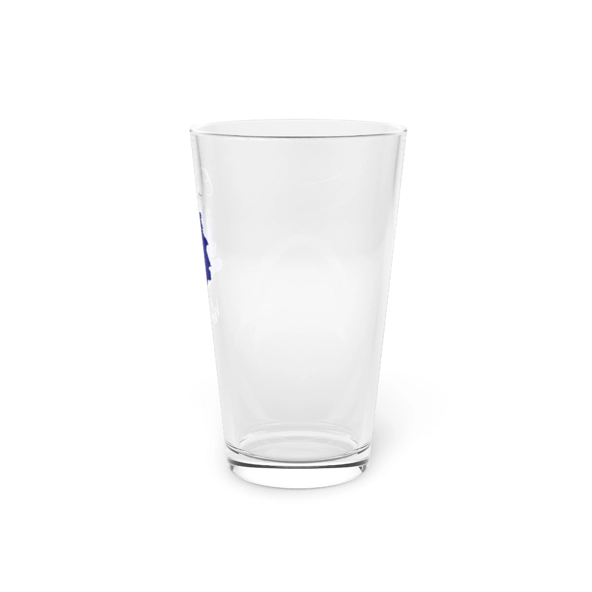 Wyoming Ocean Lake 16oz Pint Glass front position view from right 16oz.webp
