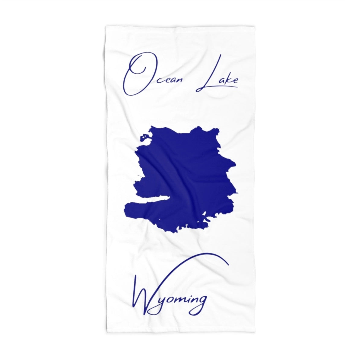 Wyoming Ocean Lake Beach Towel front position view from front 36 x 72.webp