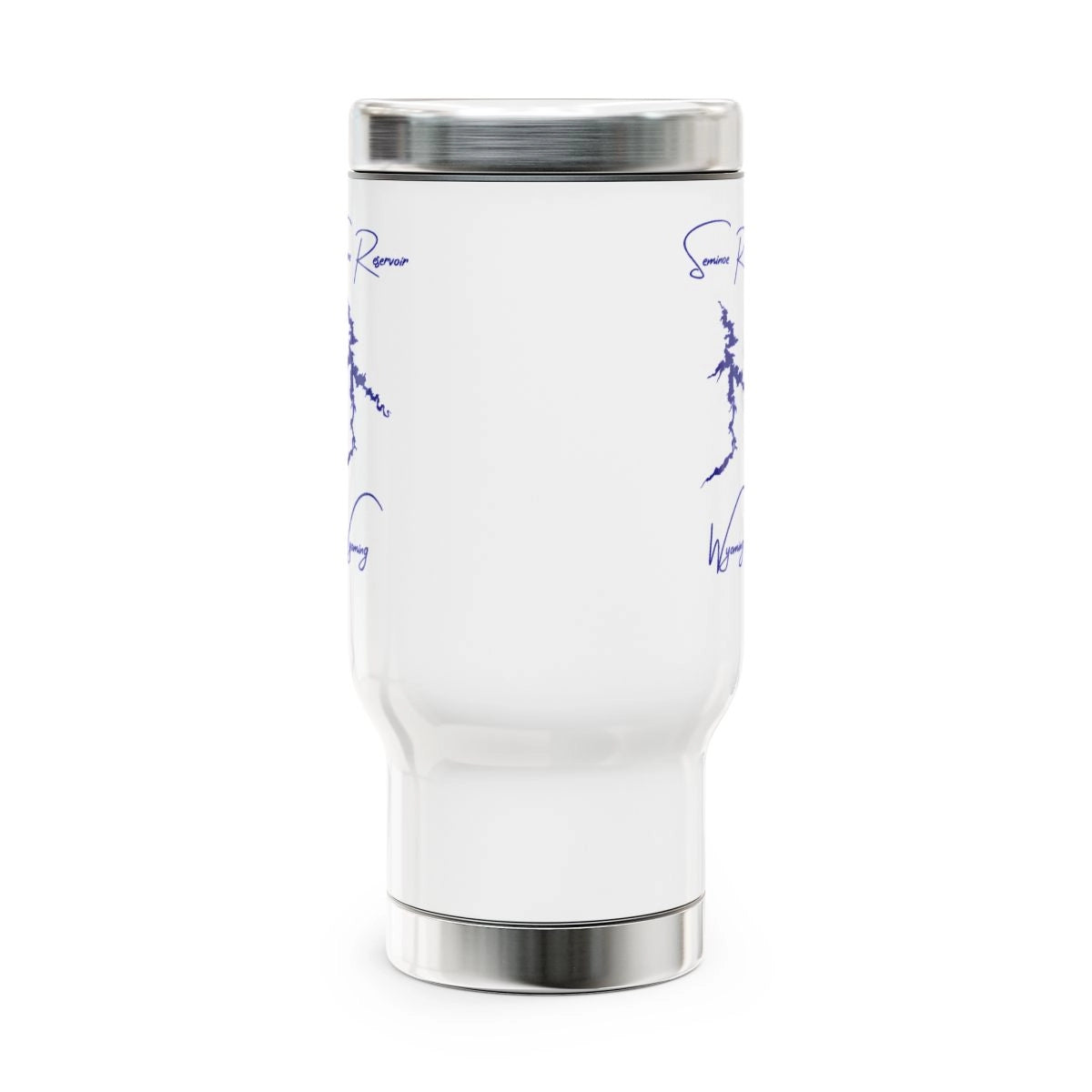 Wyoming Seminoe Reservoir Travel Mug other position view from front 14oz.webp