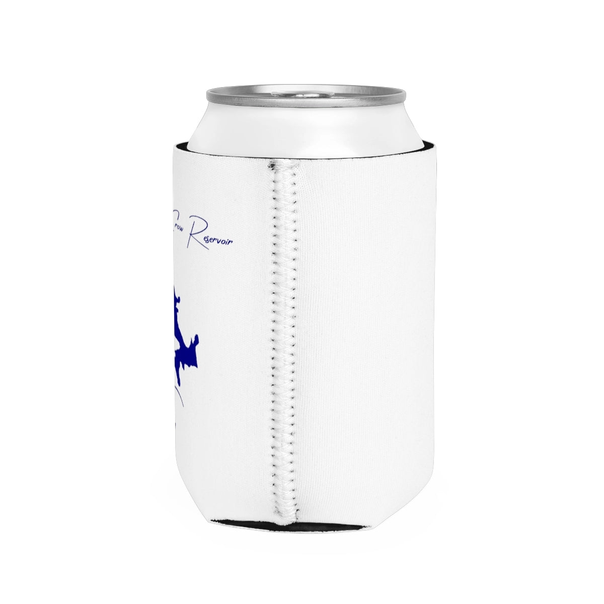 Wyoming Upper North Crow Reservoir Can Koozie all position view from right white.webp