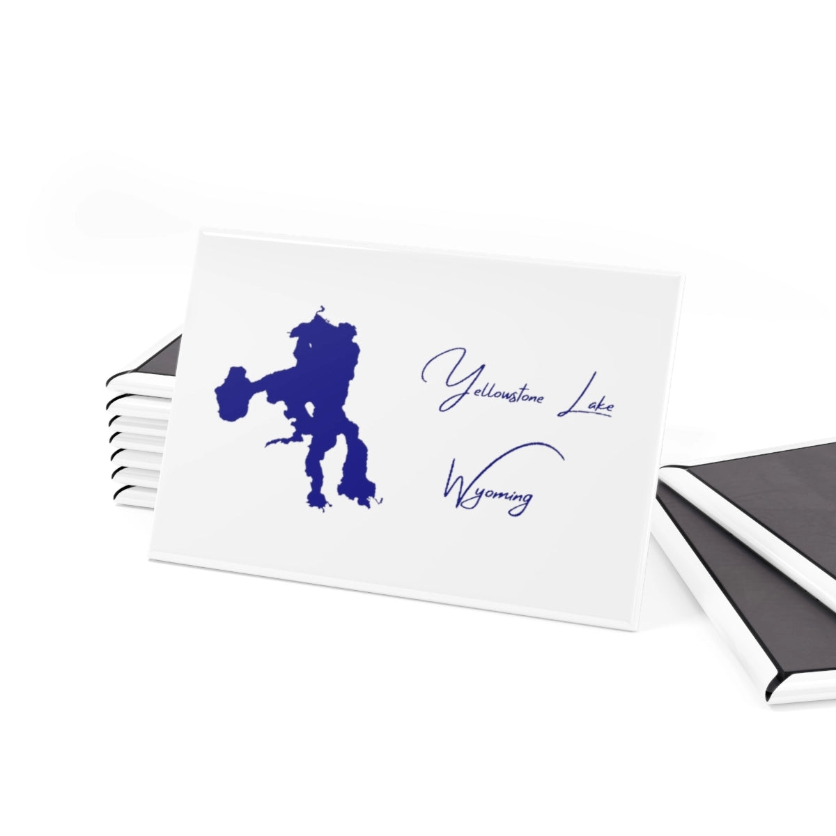 Wyoming Yellowstone Lake Magnet front position view from set 2 x 3.webp