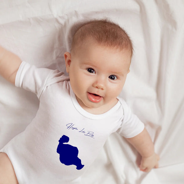 lifestyle image of Houghton Lake Michigan Onesie