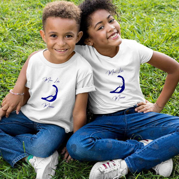 lifestyle image of Moon Lake Mississippi Youth T-shirt