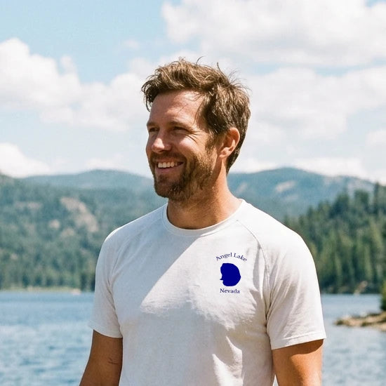 lifestyle image of Angel Lake Nevada Moisture Wicking Tee