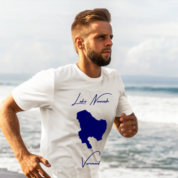 lifestyle image of Lake Ninevah Vermont T-shirt