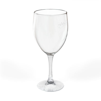 Engraved Wine Glass Green Peter Lake Oregon