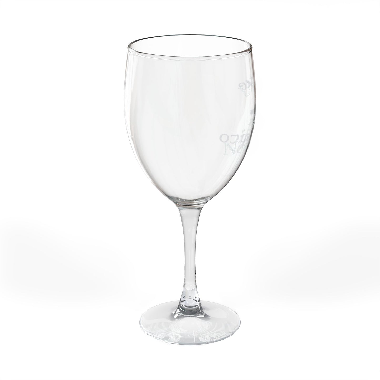 Engraved Wine Glass Ute Lake New Mexico