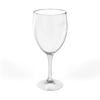 Engraved Wine Glass Skilak Lake Alaska