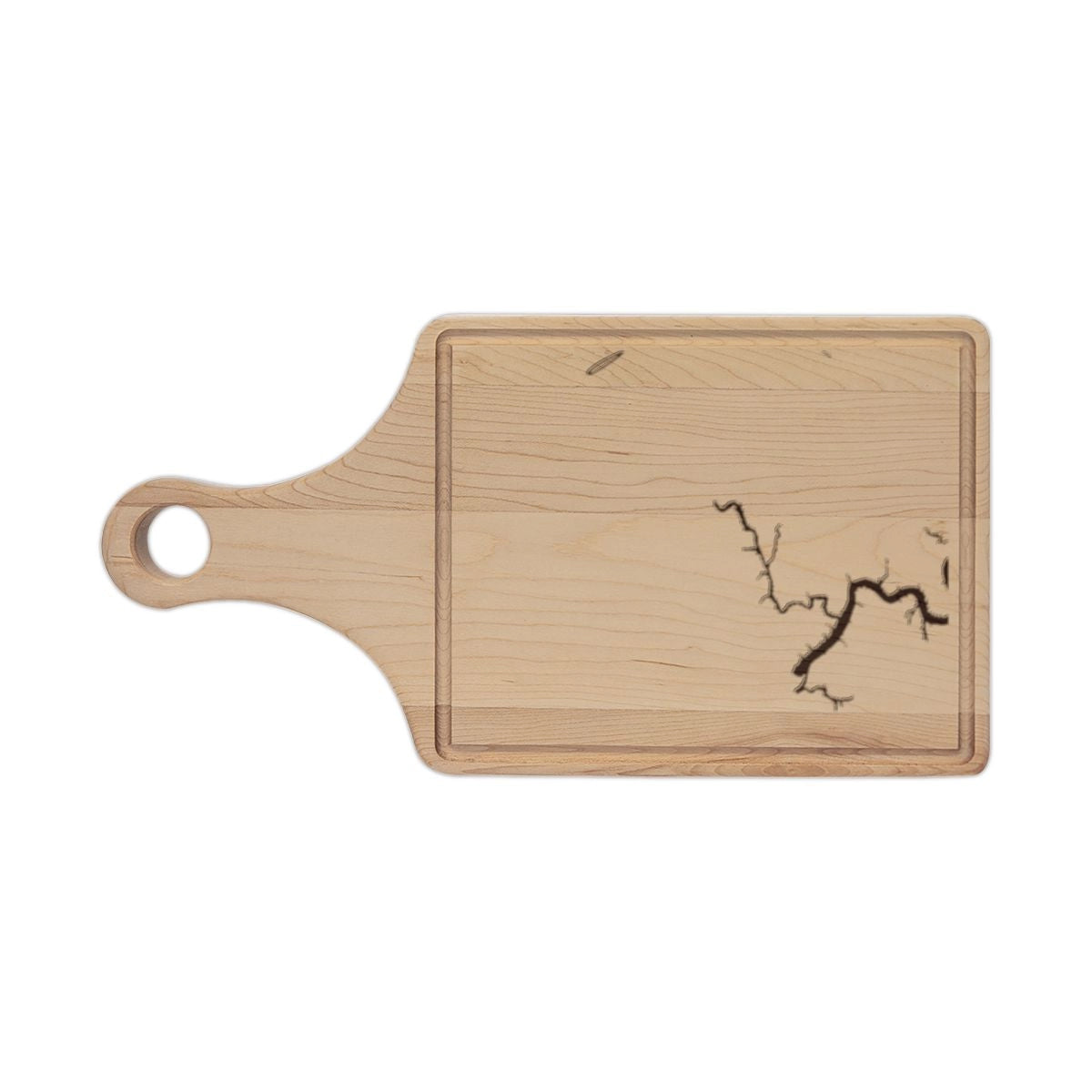 Alabama  Bankhead  Lake  Engraved  Cutting  Board  front  position  view  from  front  maple.webp