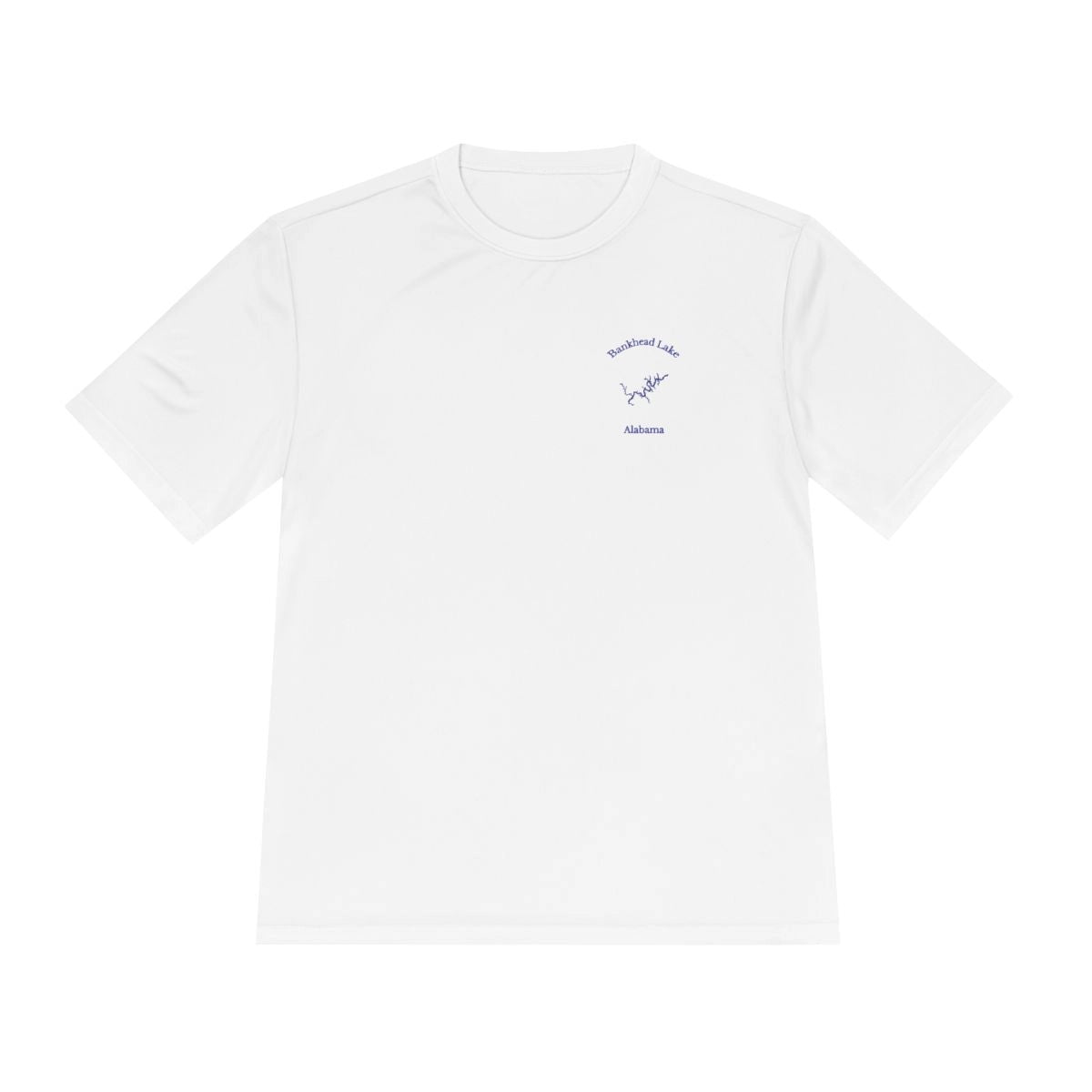 Alabama  Bankhead  Lake  Moisture  Wicking  Tee  front  position  view  from  front  white.webp