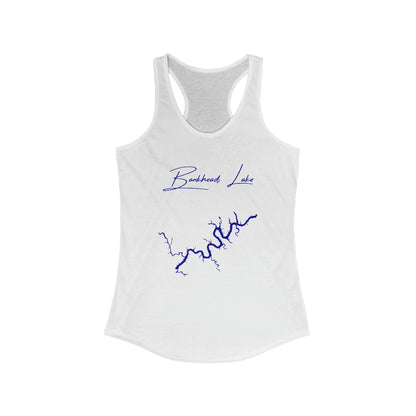 Alabama  Bankhead  Lake  Racerback-Tank  front  position  view  from  front  solid  white.webp