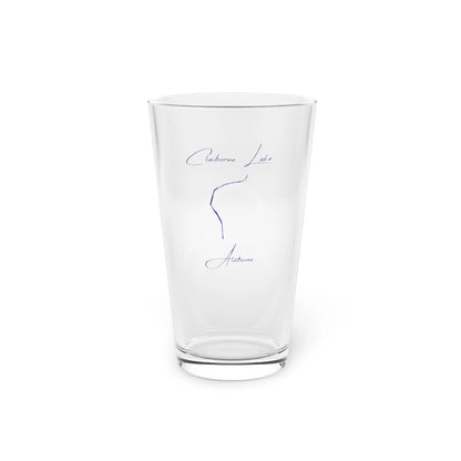 Alabama  Claiborne  Lake  16oz  Pint  Glass  front  position  view  from  front  16oz.webp