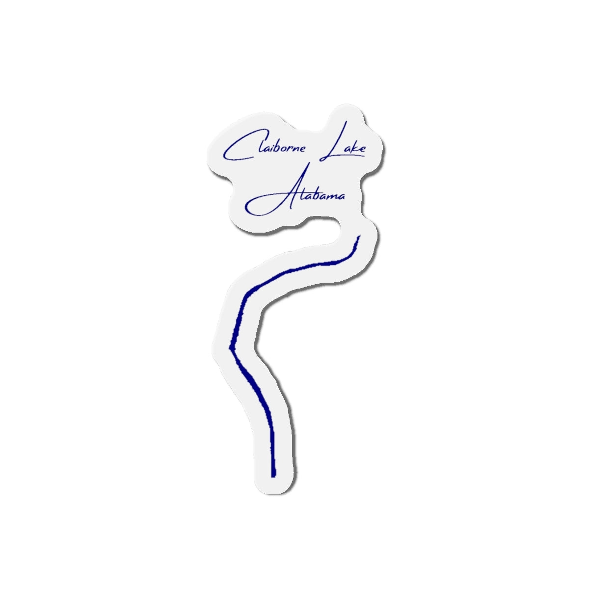 Alabama  Claiborne  Lake  Die  Cut  Magnet  front  position  view  from  front  4  x  4.webp