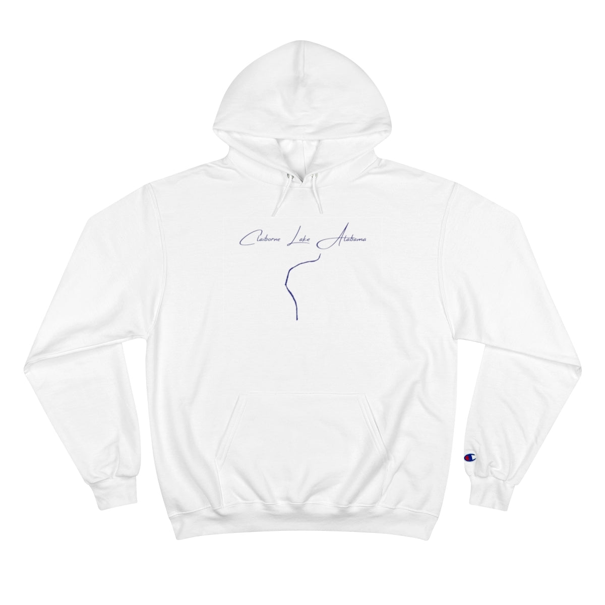 Alabama  Claiborne  Lake  Hoodie  front  position  view  from  front  white.webp