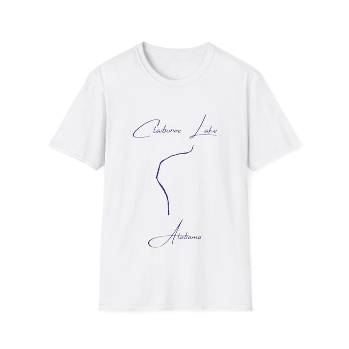 Alabama  Claiborne  Lake  T-shirt  front  position  view  from  front  white.webp