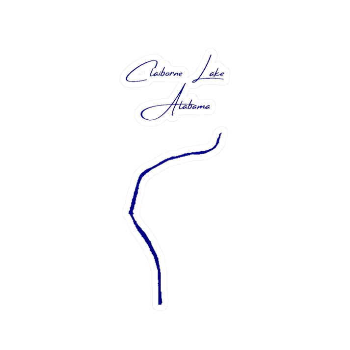 Alabama  Claiborne  Lake  Vinyl  Decal  other  position  view  from  front  4  x  6.webp