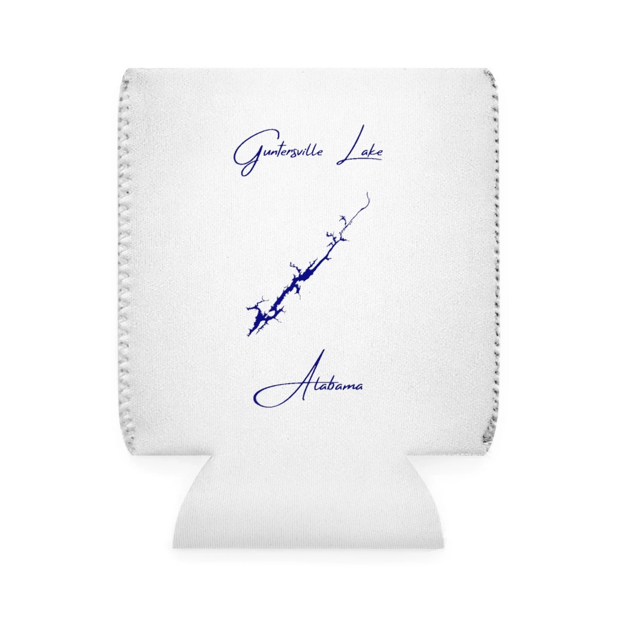 Alabama  Guntersville  Lake  Can  Koozie  front  position  view  from  front-1  white.webp