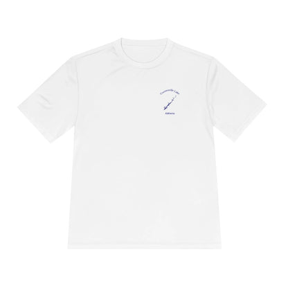 Alabama  Guntersville  Lake  Moisture  Wicking  Tee  front  position  view  from  front  white.webp