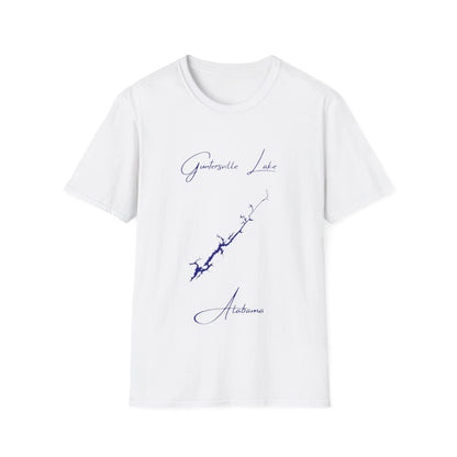 Alabama  Guntersville  Lake  T-shirt  front  position  view  from  front  white.webp