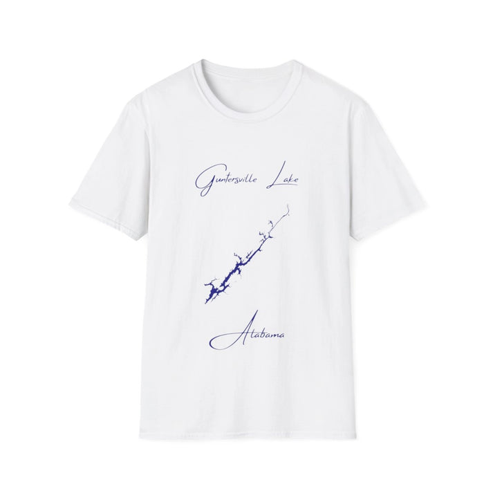 Alabama  Guntersville  Lake  T-shirt  front  position  view  from  front  white.webp