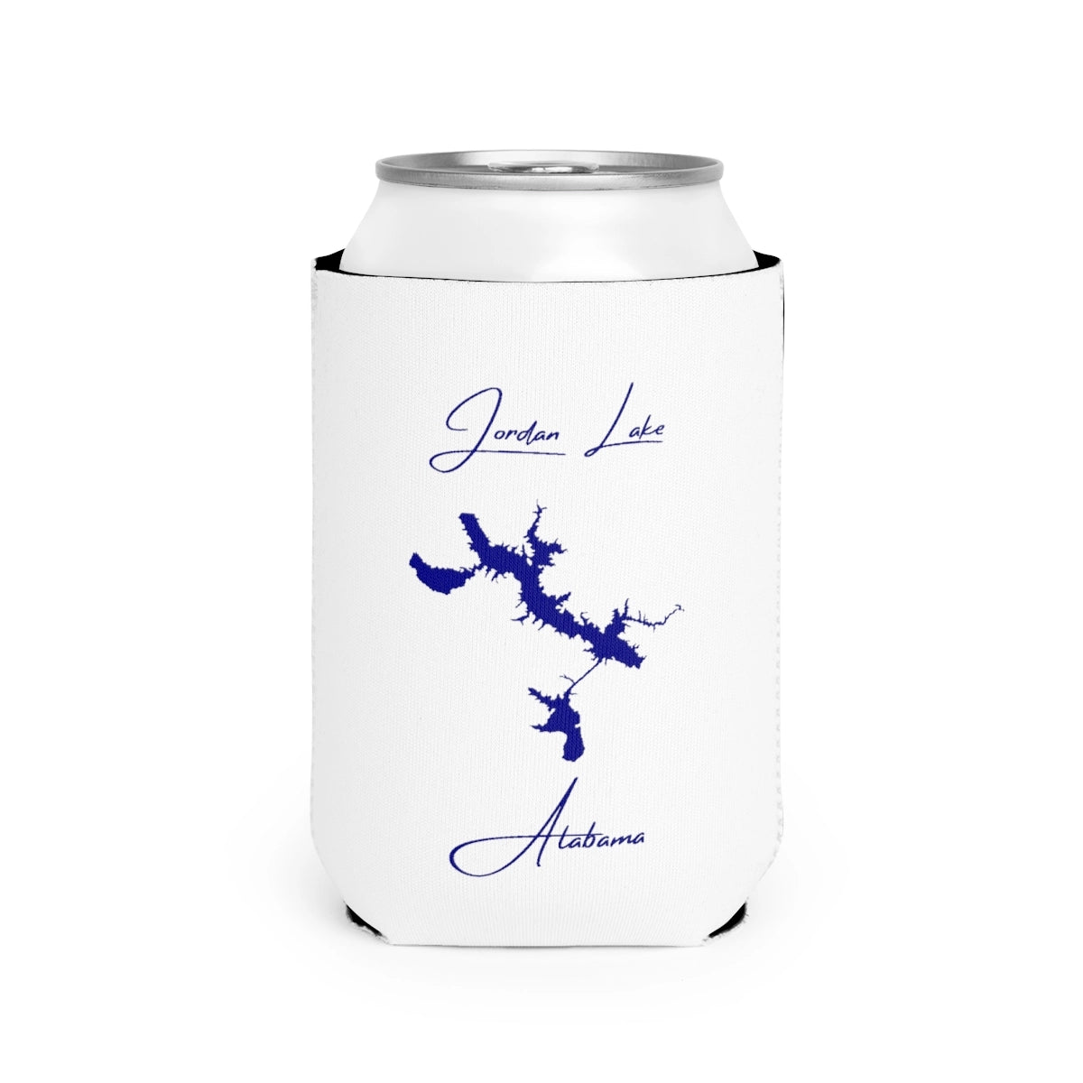 Alabama  Jordan  Lake  Can  Koozie  front  position  view  from  front-2  white.webp
