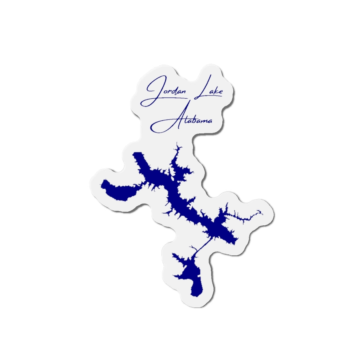 Alabama  Jordan  Lake  Die  Cut  Magnet  front  position  view  from  front  4  x  4.webp