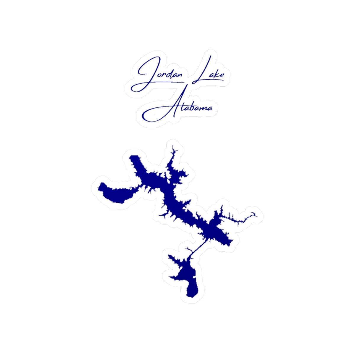 Alabama  Jordan  Lake  Vinyl  Decal  other  position  view  from  front  4  x  6.webp