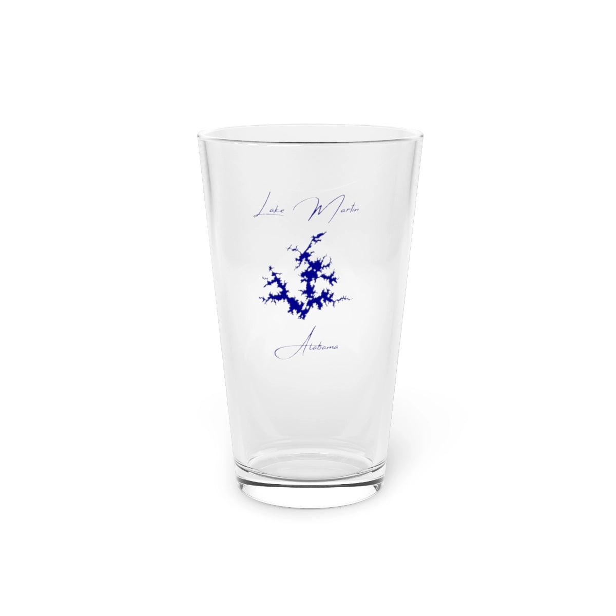 Alabama  Lake  Martin  16oz  Pint  Glass  front  position  view  from  front  16oz.webp