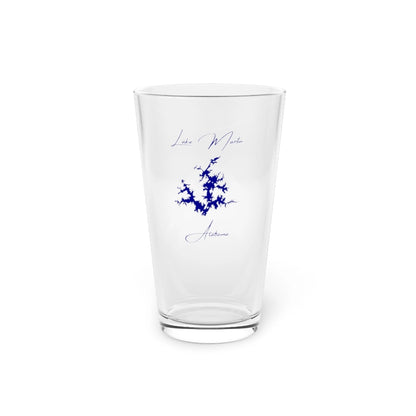 Alabama  Lake  Martin  16oz  Pint  Glass  front  position  view  from  front  16oz.webp