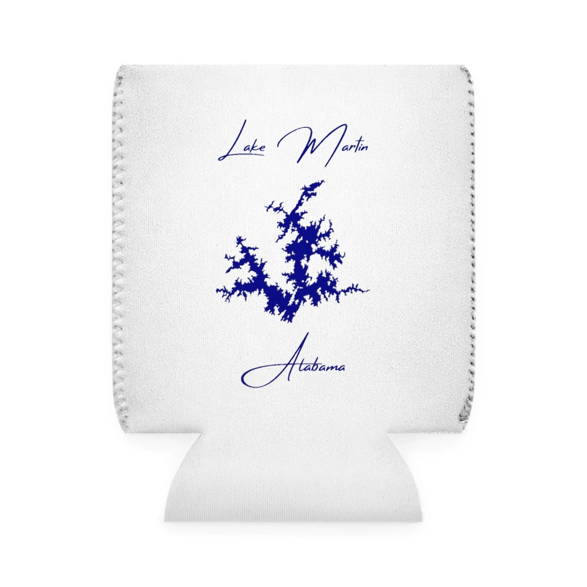 Alabama  Lake  Martin  Can  Koozie  front  position  view  from  front-1  white.webp