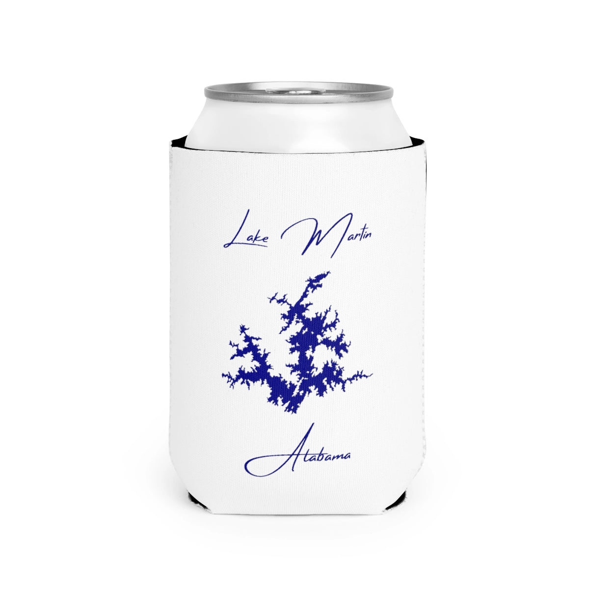 Alabama  Lake  Martin  Can  Koozie  front  position  view  from  front-2  white.webp