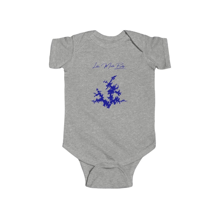 Alabama  Lake  Martin  Onesie  front  position  view  from  front  heather.webp