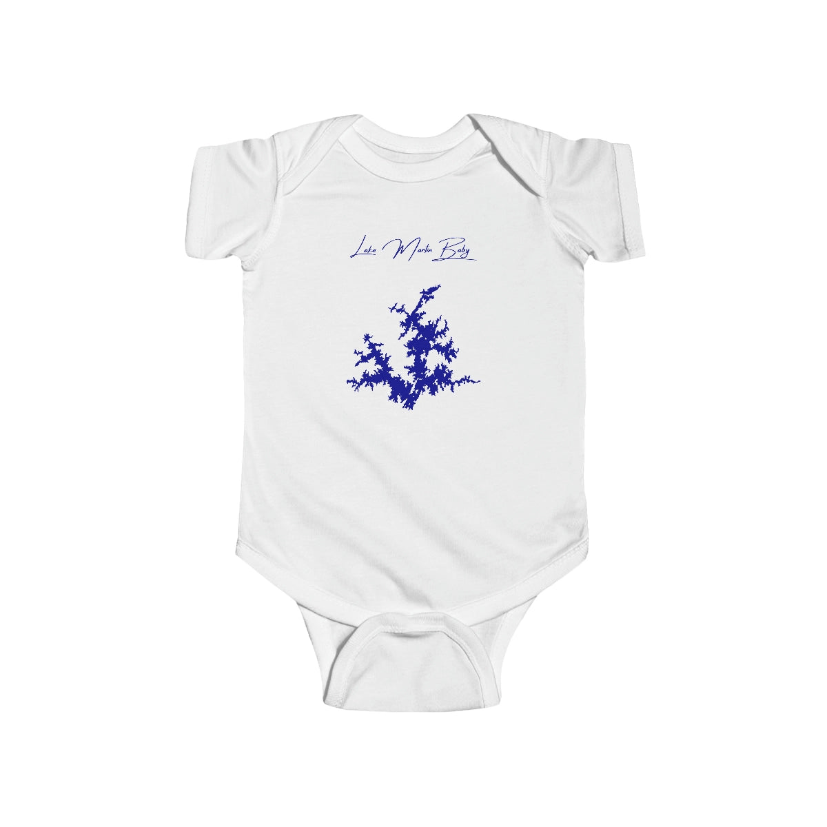 Alabama  Lake  Martin  Onesie  front  position  view  from  front  white.webp