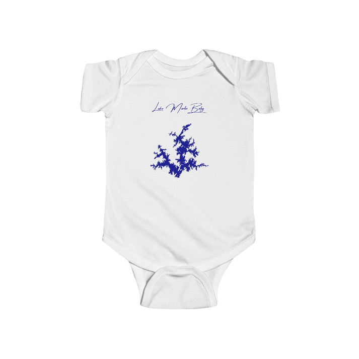 Alabama  Lake  Martin  Onesie  front  position  view  from  front  white.webp