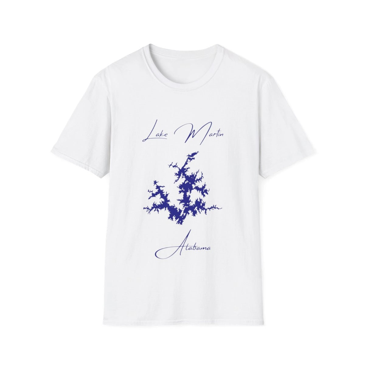 Alabama  Lake  Martin  T-shirt  front  position  view  from  front  white.webp