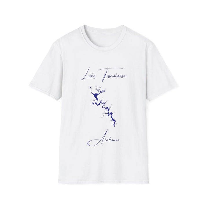 Alabama  Lake  Tuscaloosa  T-shirt  front  position  view  from  front  white.webp