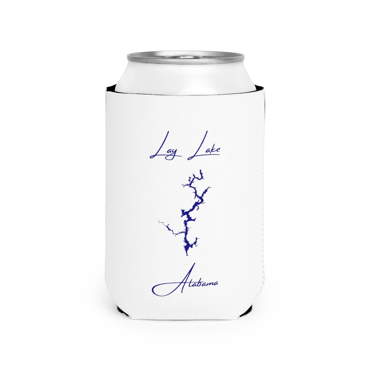Alabama  Lay  Lake  Can  Koozie  front  position  view  from  front-2  white.webp