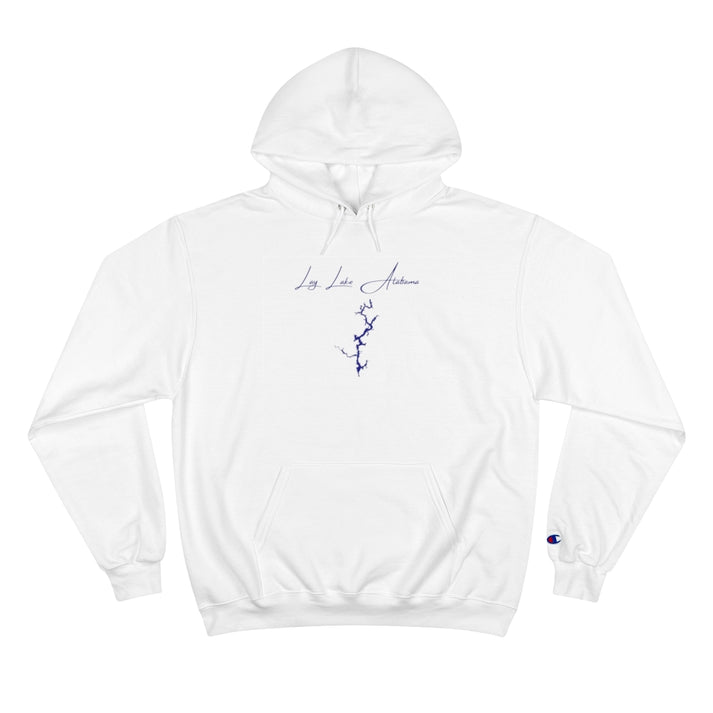 Alabama  Lay  Lake  Hoodie  front  position  view  from  front  white.webp