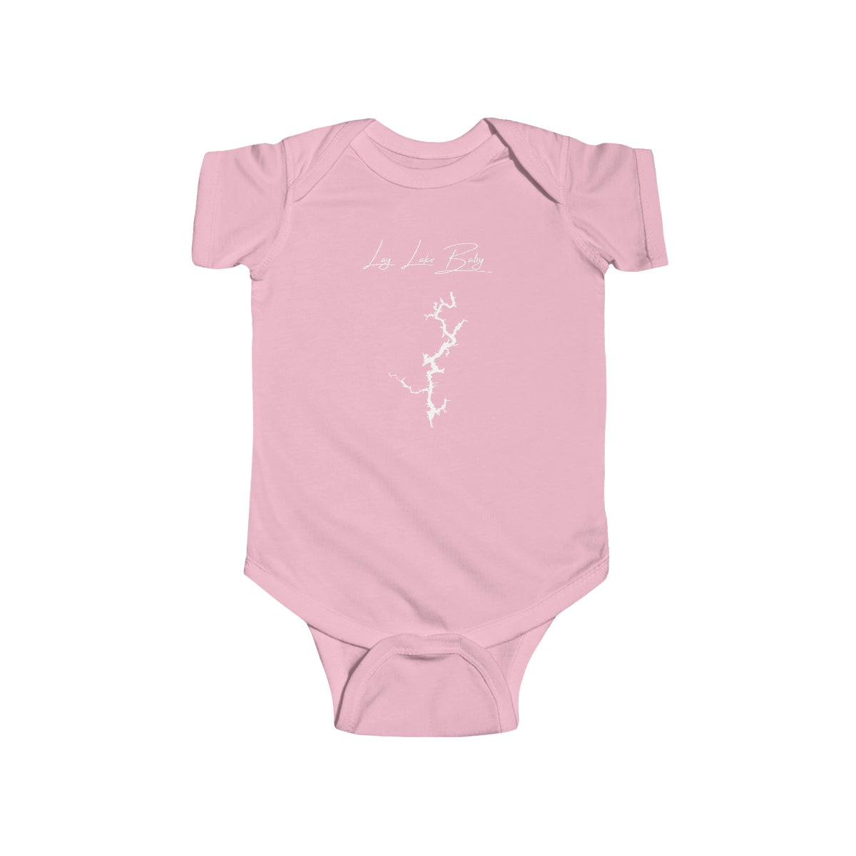 Alabama  Lay  Lake  Onesie  front  position  view  from  front  pink.webp