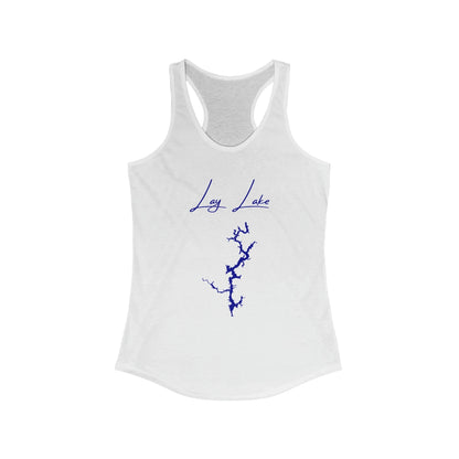 Alabama  Lay  Lake  Racerback-Tank  front  position  view  from  front  solid  white.webp