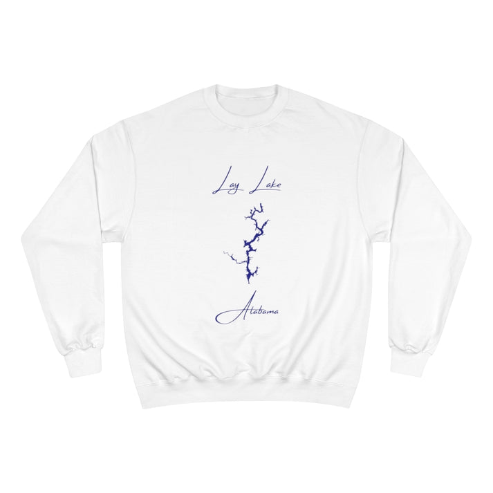 Alabama  Lay  Lake  Sweatshirt  front  position  view  from  front  white.webp