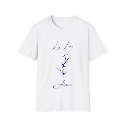 Alabama  Lay  Lake  T-shirt  front  position  view  from  front  white.webp