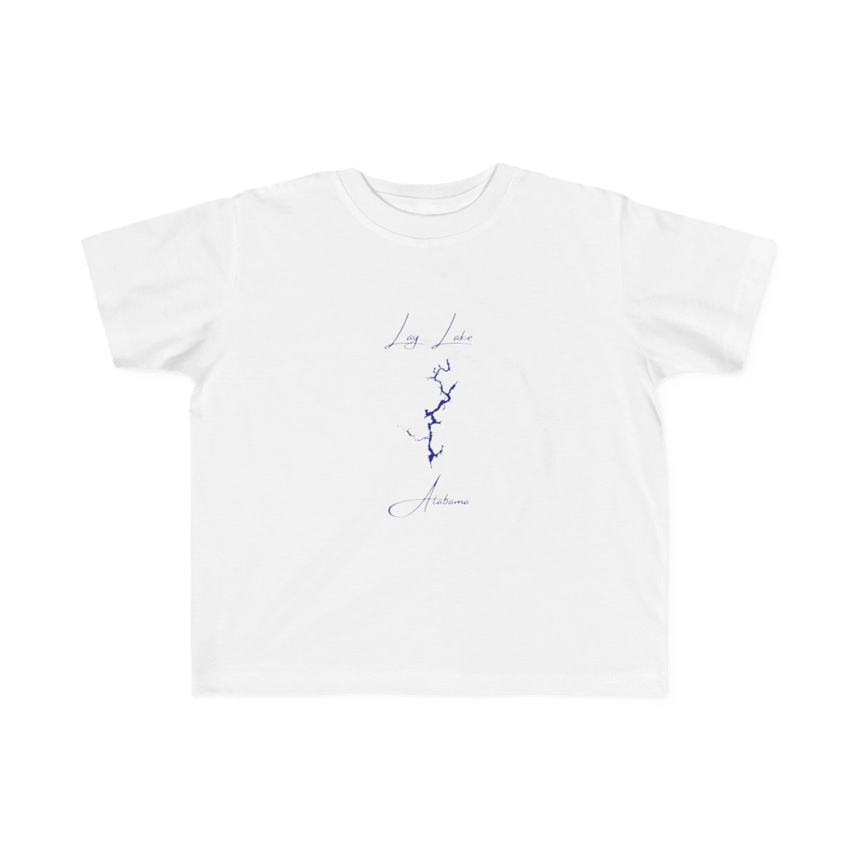 Alabama  Lay  Lake  Toddler  T-shirt  front  position  view  from  front  white.webp