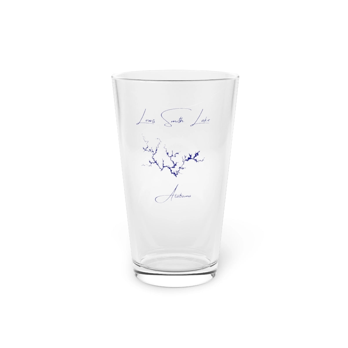 Alabama  Lewis  Smith  Lake  16oz  Pint  Glass  front  position  view  from  front  16oz.webp