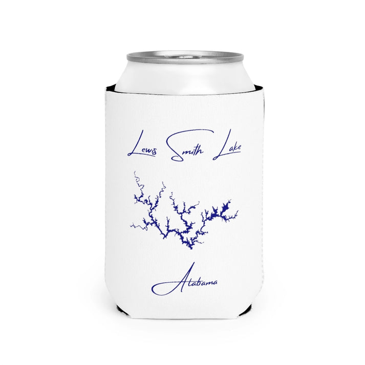 Alabama  Lewis  Smith  Lake  Can  Koozie  front  position  view  from  front-2  white.webp