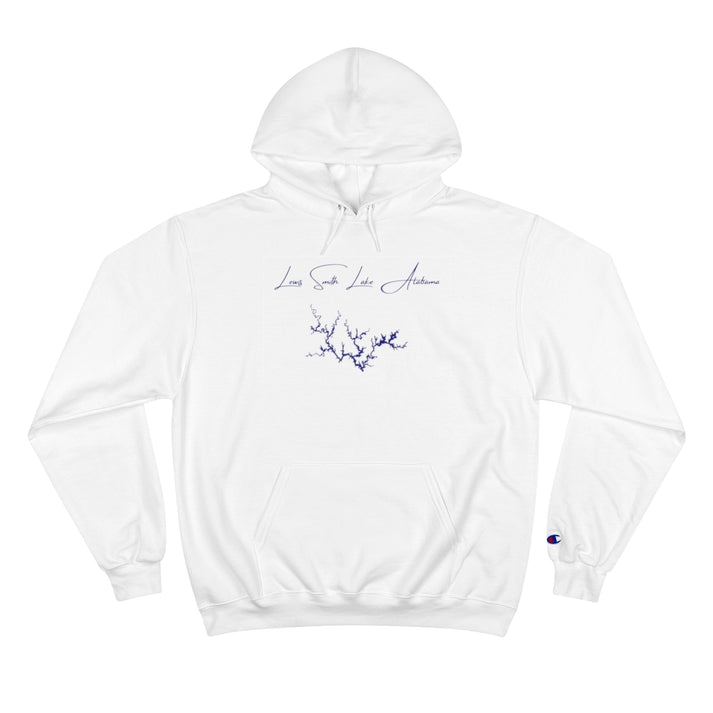 Alabama  Lewis  Smith  Lake  Hoodie  front  position  view  from  front  white.webp